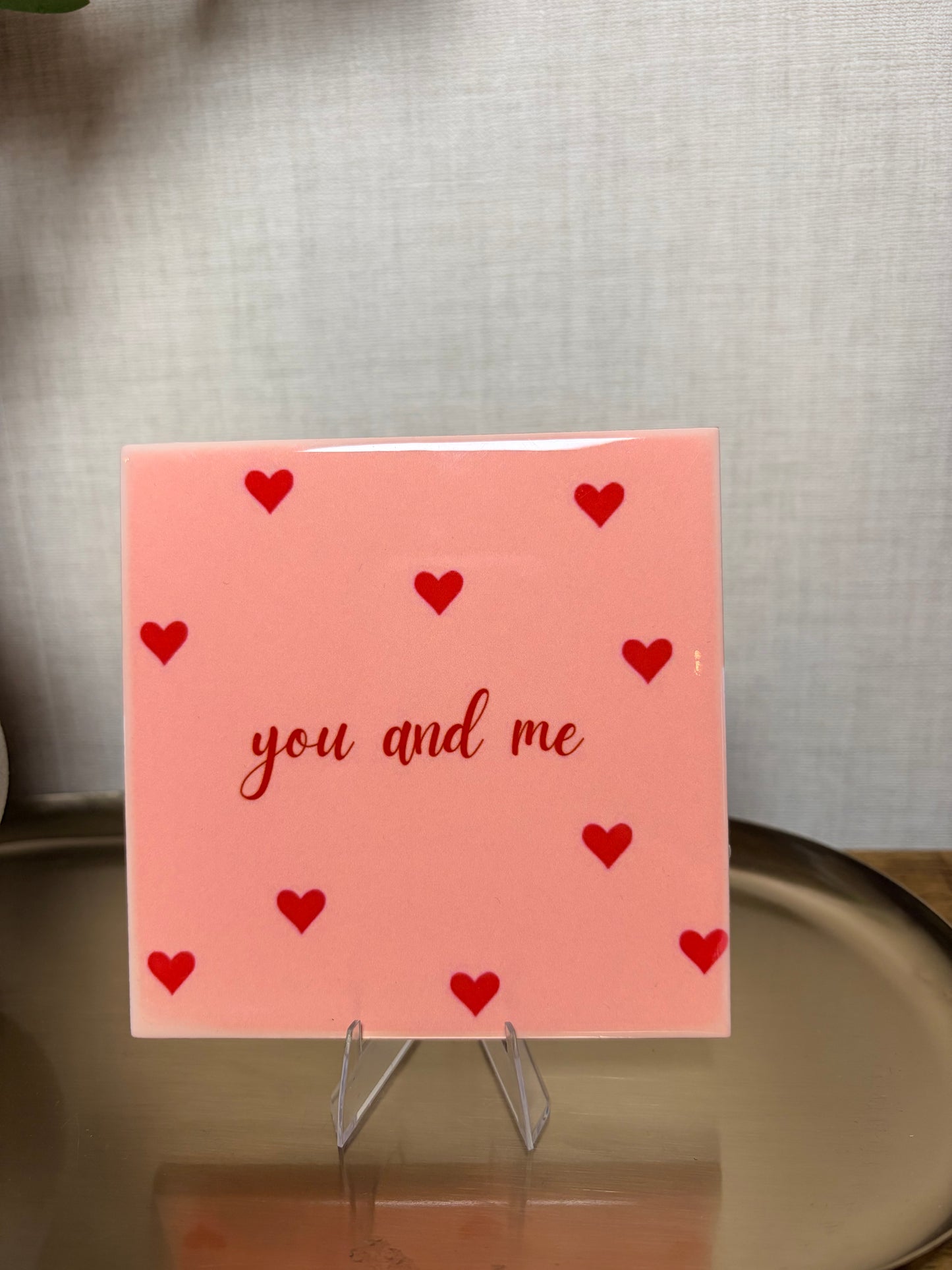 Tegeltje 'You and me'