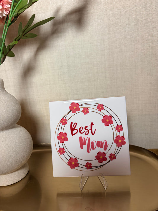 Tegeltje 'best mom'