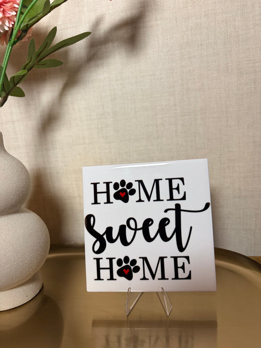 Tegeltje 'home sweet home'