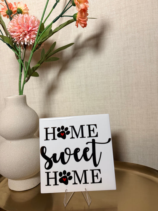 Tegeltje 'home sweet home'
