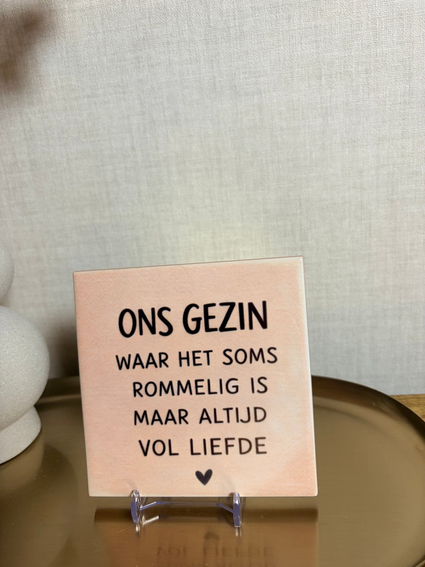 Tegeltje “ons gezin”